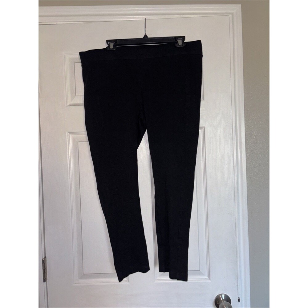 Pre-Owned Cabi Black Size XL Pull On Pants Tapered Leg No Pockets